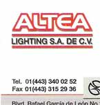 Logo de Altea Lighting S.A. de C.V.
