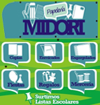 Logo de Papelería Midori